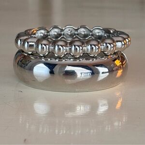 Silver Stacking Bracelets
